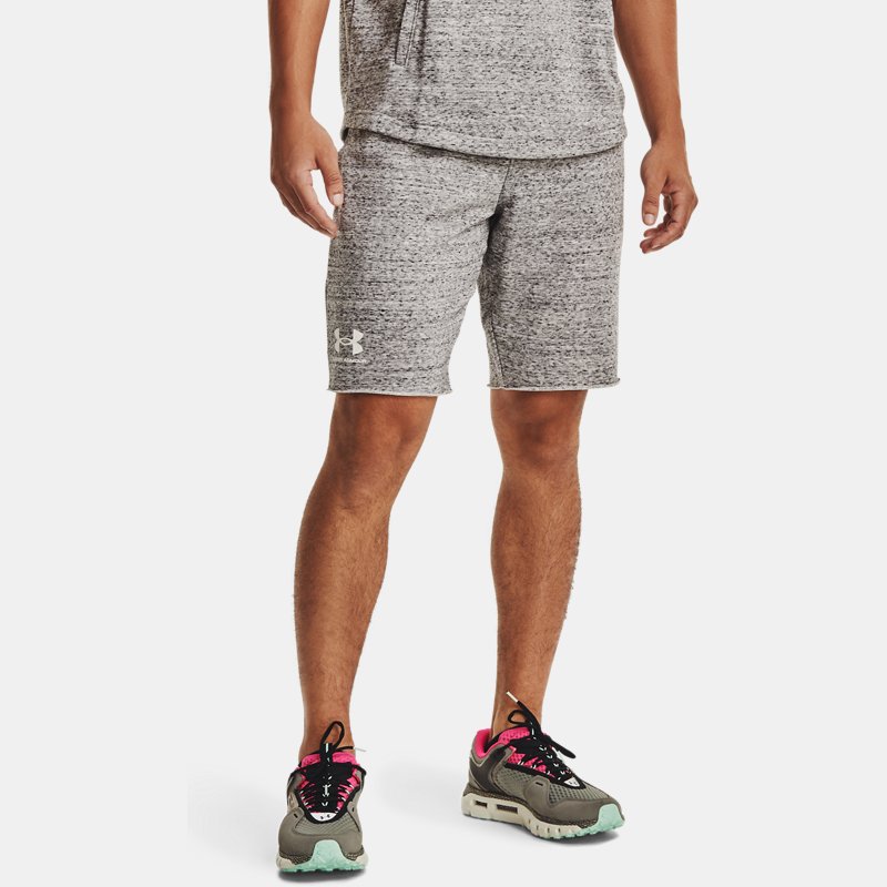 Herenshorts Under Armour Rival Terry Onyx Wit / Zwart XS